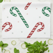 Candy Cane Kitchen Towel Geschirrtuch (Gefaltet)