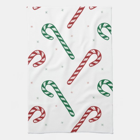 Candy Cane Kitchen Towel Geschirrtuch (Vertikal)