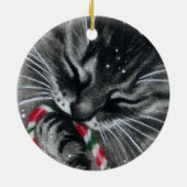 Candy Cane Kitten CAT Ornament (Hinten)