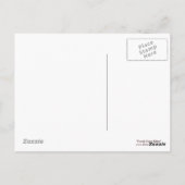 Candy Cane Kitten Cat Postcard Postkarte (Rückseite)