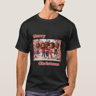Candy Cane Lane American Christmas Selfie T-Shirt