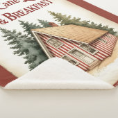 Candy Cane Lane Bed & Breakfast Sherpa Blanket  Sherpadecke (3/4)
