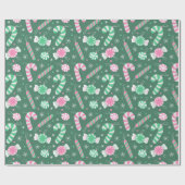 Candy Cane Lane Geschenkpapier (Flach)