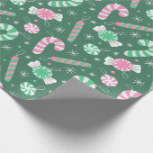 Candy Cane Lane Geschenkpapier (Ecke)