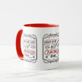 Candy Cane Lane Hot Chocolate Bar Christmas Tasse (Vorderseite Links)