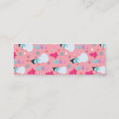 Candy Cane Lane Weihnachts-Lesezeichen Mini Visitenkarte (Rückseite)