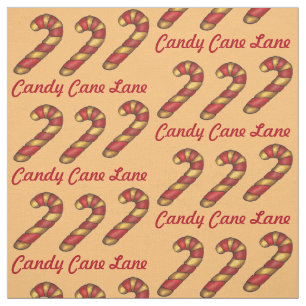 Candy Cane Lane Weihnachtskeks Weihnachtsgebäck Stoff