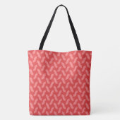 Candy Cane Large Tote Bag Tasche (Rückseite)
