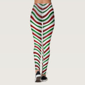 Candy Cane Leggings Niedliche Weihnachtskostümchen (Rückseite)