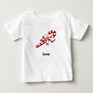 Candy Cane Liebe Baby T-shirt