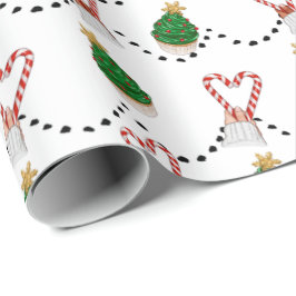 Candy Cane Liebe Weihnachtswrapping Paper Geschenkpapier