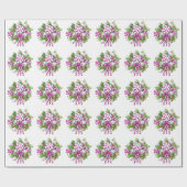 Candy Cane Lila und rosa Weihnachten Geschenkpapier (Flach)