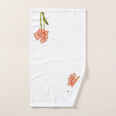 Candy Cane Lilies auf einem Badetuch-Set Badhandtuch Set (Handtuch)