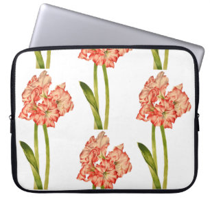 Candy Cane Lilies auf einem Laptop-Sieb Laptopschutzhülle