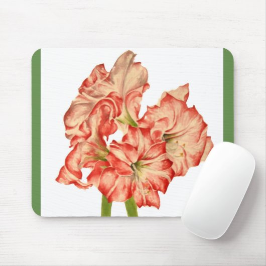 Candy Cane Lilies auf einem Mauspad (Mit Mouse)