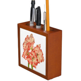 Candy Cane Lilies auf einem Schreibtisch Organisat Stifthalter