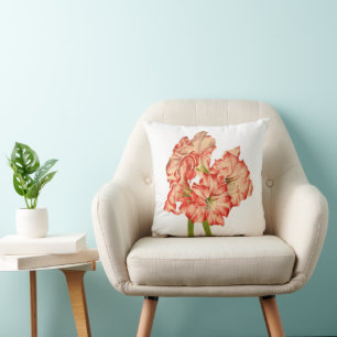 Candy Cane Lilies auf einem wirbelkissen Kissen