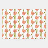 Candy Cane Lilies auf einem Wrapping Paper Set Geschenkpapier Set (Vorderseite 3)