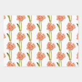 Candy Cane Lilies auf einem Wrapping Paper Set Geschenkpapier Set (Vorderseite)