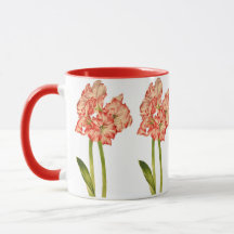 Candy Cane Lilies auf einer Combo-Tasse