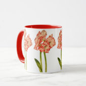 Candy Cane Lilies auf einer Combo-Tasse Tasse (Vorderseite Links)