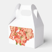 Candy Cane Lilies auf einer Gable-Favor-Box Geschenkschachtel (Rückseite)