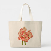 Candy Cane Lilies auf einer Tote-Tasche Jumbo Stoffbeutel (Rückseite)