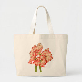 Candy Cane Lilies auf einer Tote-Tasche Jumbo Stoffbeutel