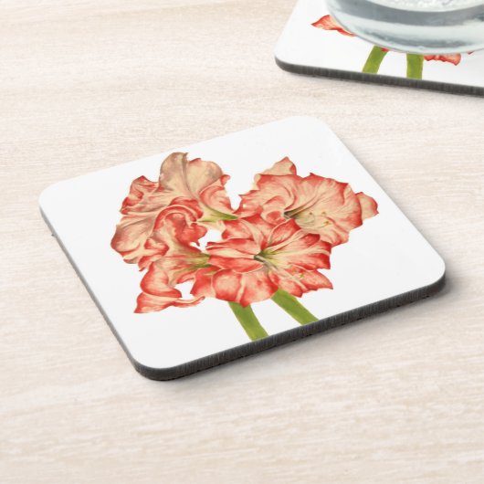 Candy Cane Lilies auf Untersetzer (Linke Seite)