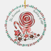 Candy Cane lollipops Schokolade Weihnachtsschmuck (Hinten)