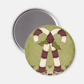 Candy Cane Magnet (Vorderseite/Rückseite)