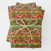 Candy Cane Mania Geschenkpapier Set (Beispiel)