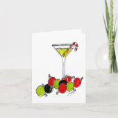 Candy Cane Martini Karte (Vorderseite)