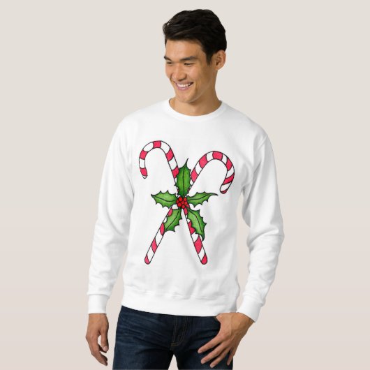 Candy Cane Men's Sweatshirt (Vorne ganz)