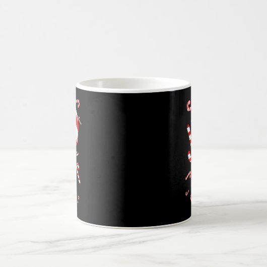 Candy Cane Merry And Bright Red And White Candy Co Kaffeetasse (Mittel)