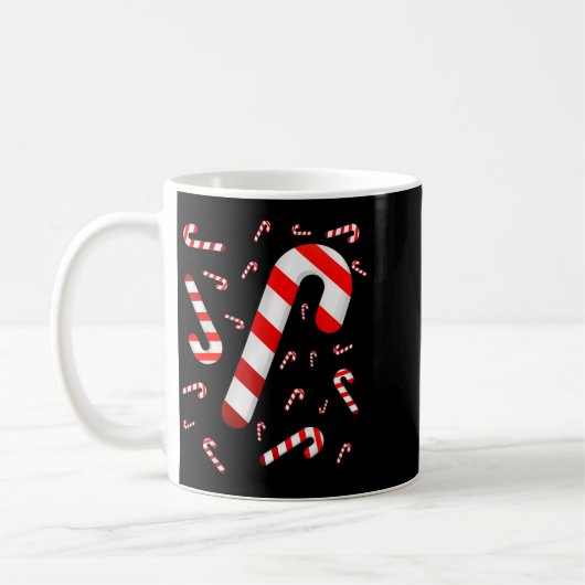Candy Cane Merry And Bright Red And White Candy Co Kaffeetasse (Links)
