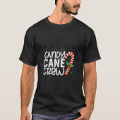 Candy Cane Merry und Bright Red and White Candy Ch T-Shirt (Vorderseite)