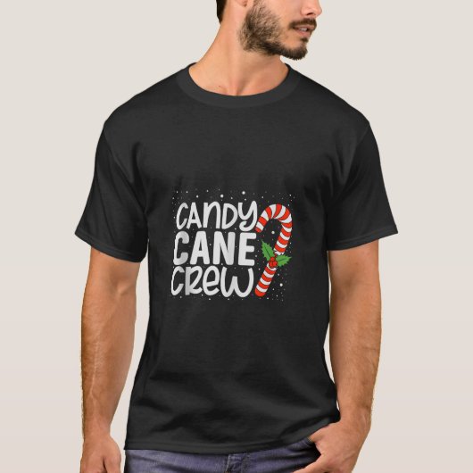 Candy Cane Merry und Bright Red and White Candy Ch T-Shirt (Vorderseite)