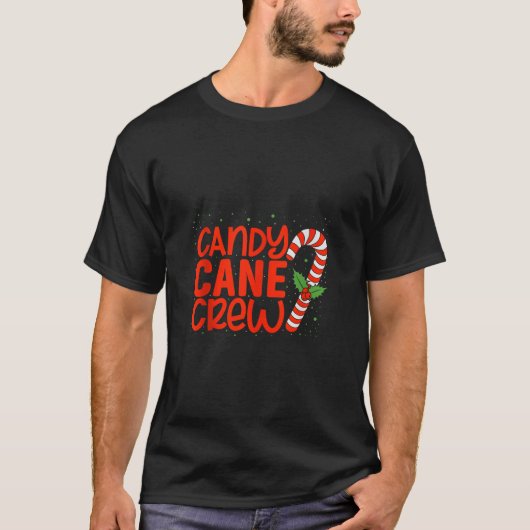 Candy Cane Merry und Bright Red and White Candy Ch T-Shirt (Vorderseite)