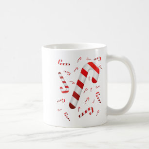 Candy Cane Merry und Helle Red and White Candy Co Kaffeetasse