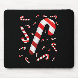 Candy Cane Merry und Helle Red and White Candy Co Mousepad