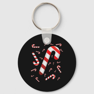 Candy Cane Merry und Helle Red and White Candy Co Schlüsselanhänger