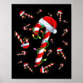 Candy Cane Merry und Helle Red und White Candy Ch Poster (Vorne)