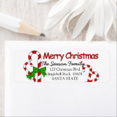 Candy Cane Merry Weihnachtsanschrift (Insitu)