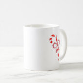 Candy Cane mit Bow Kaffeetasse (VorderseiteRechts)
