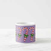 Candy Cane mit Green Ribbon Espressotasse (Vorderseite)