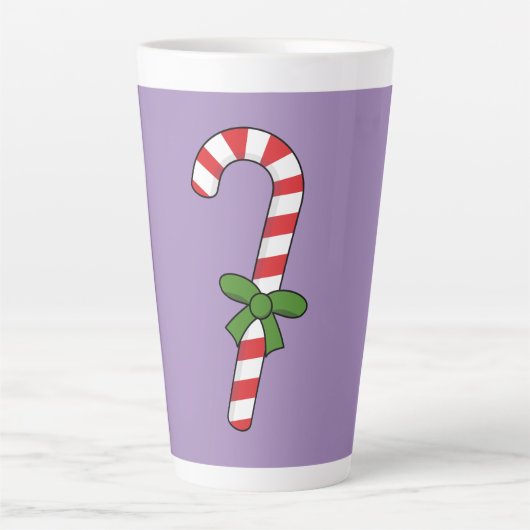 Candy Cane mit Green Ribbon Milchtasse (Vorderseite)