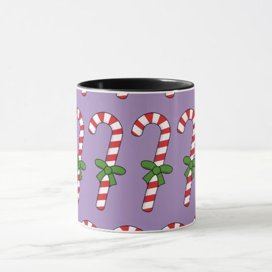 Candy Cane mit Green Ribbon Tasse (Zentrum)