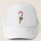 Candy Cane mit Green Ribbon Truckerkappe (Vorderseite)