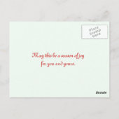 Candy Cane mit Liebe Postkarte (Rückseite)